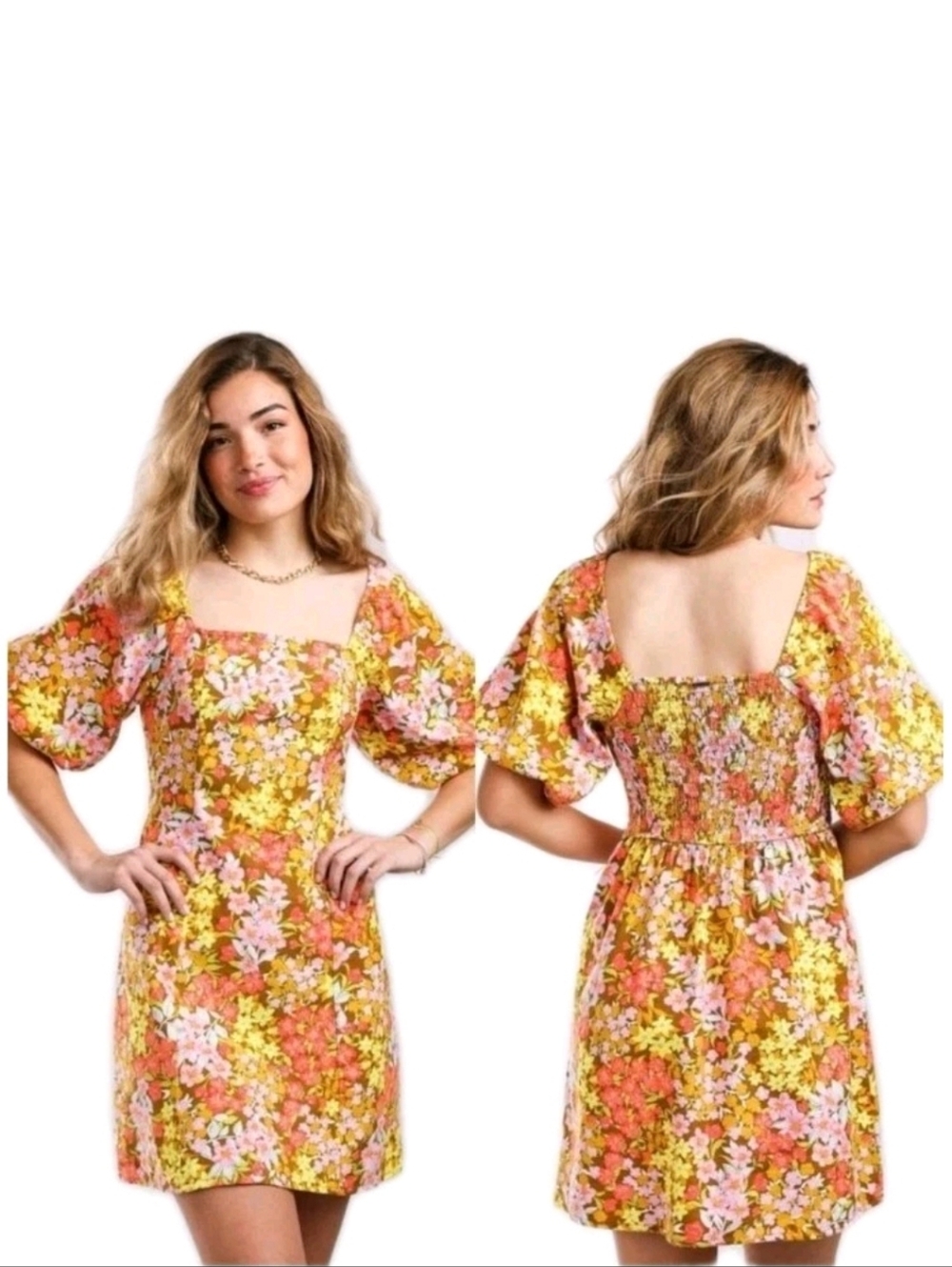 Vtg Billabong Bring On The Bliss Paradise Mini Dress Womens Size Small Retro EC